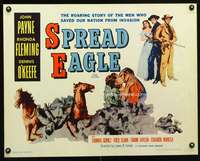c128 EAGLE & THE HAWK half-sheet movie poster R61 John Payne, Fleming