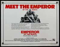 c134 EMPEROR OF THE NORTH POLE half-sheet movie poster '73 Lee Marvin