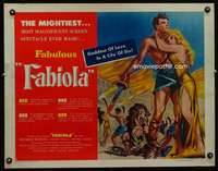 c139 FABIOLA style B half-sheet movie poster '51 Michelle Morgan, Italian!