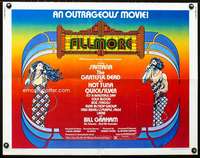 c145 FILLMORE half-sheet movie poster '72 Grateful Dead, rock & roll!