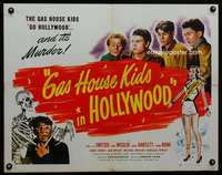 c163 GAS HOUSE KIDS IN HOLLYWOOD half-sheet movie poster '47 Alfalfa!