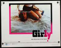 c167 GIRLY half-sheet movie poster '70 everyone is DYING to meet her!