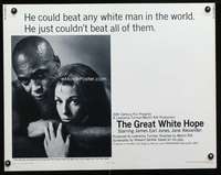 c179 GREAT WHITE HOPE half-sheet movie poster '70 Jack Johnson boxing bio!