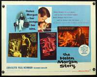 c191 HELEN MORGAN STORY half-sheet movie poster '57 Ann Blyth, Paul Newman