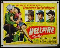 c195 HELLFIRE half-sheet movie poster '49 Bill Elliot, Marie Windsor