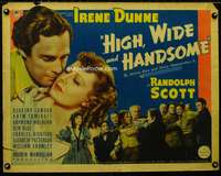 c200 HIGH, WIDE & HANDSOME style B half-sheet movie poster '37 Dunne, Lamour