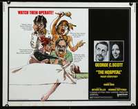 c205 HOSPITAL style B half-sheet movie poster '71 George C Scott, Diana Rigg