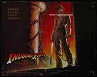 c225 INDIANA JONES & THE TEMPLE OF DOOM half-sheet movie poster '84 Ford