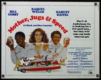 c288 MOTHER, JUGS & SPEED style B half-sheet movie poster '76 Welch, Cosby