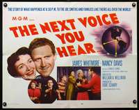 c301 NEXT VOICE YOU HEAR half-sheet movie poster '50 Whitmore, Wellman