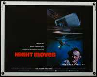 c302 NIGHT MOVES half-sheet movie poster '75 Gene Hackman, cool image!