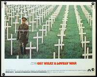 c309 OH WHAT A LOVELY WAR half-sheet movie poster '69 field of graves!