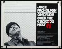 c311 ONE FLEW OVER THE CUCKOO'S NEST half-sheet movie poster '75 Nicholson
