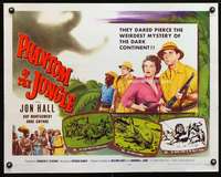 c321 PHANTOM OF THE JUNGLE half-sheet movie poster '55 Jon Hall in Africa!