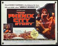 c322 PHENIX CITY STORY half-sheet movie poster '55 classic film noir!