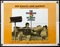 c330 PRISONER OF SECOND AVENUE half-sheet movie poster '75 Jack Lemmon