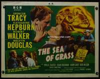 c361 SEA OF GRASS half-sheet movie poster '47 Spencer Tracy, Kate Hepburn