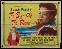 c376 SIGN OF THE RAM half-sheet movie poster '48 Sturges, Susan Peters