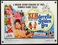 c381 SINDERELLA & THE GOLDEN BRA half-sheet movie poster '64 newd version!