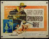 c388 SPRINGFIELD RIFLE half-sheet movie poster '52 Gary Cooper with gun!
