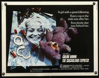 c398 SUGARLAND EXPRESS half-sheet movie poster '74 Spielberg, Goldie Hawn
