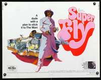 c399 SUPER FLY half-sheet movie poster '72 classic blaxploitation!