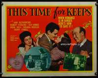 c416 THIS TIME FOR KEEPS half-sheet movie poster '42 Ann Rutherford
