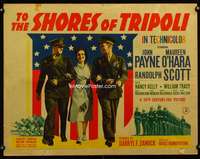c429 TO THE SHORES OF TRIPOLI style A half-sheet movie poster '42 Payne