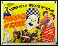 c438 TROUBLE IN STORE style A half-sheet movie poster '55 Norman Wisdom