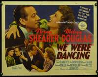 c468 WE WERE DANCING white style half-sheet movie poster '42 Norma Shearer