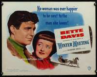 c483 WINTER MEETING half-sheet movie poster '48 Bette Davis, Jim Davis