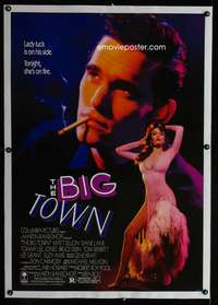 d112 BIG TOWN linen one-sheet movie poster '87 Matt Dillon, Diane Lane