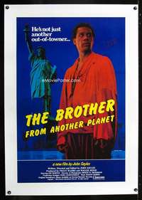 d128 BROTHER FROM ANOTHER PLANET linen one-sheet movie poster '84 John Sayles