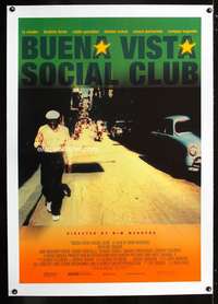 d131 BUENA VISTA SOCIAL CLUB linen one-sheet movie poster '99 Wim Wenders