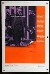 d132 BULLITT linen one-sheet movie poster '69 Steve McQueen classic!