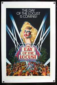 d168 DAY OF THE LOCUST linen teaser one-sheet movie poster '75 Byrd art!
