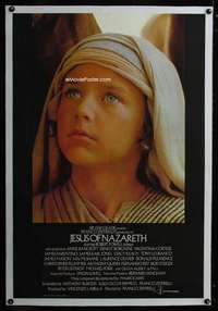 d278 JESUS OF NAZARETH linen English one-sheet movie poster '77 Zeffirelli