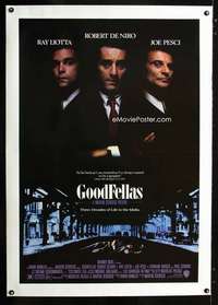 d218 GOODFELLAS linen one-sheet movie poster '90 Robert De Niro, Joe Pesci