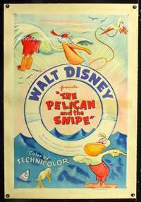 d368 PELICAN & THE SNIPE linen one-sheet movie poster R55 Walt Disney