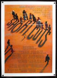 d405 SHORT CUTS linen one-sheet movie poster '93 Robert Altman, cool art!