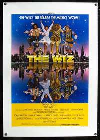 d493 WIZ linen one-sheet movie poster '78 Diana Ross, Michael Jackson, Pryor
