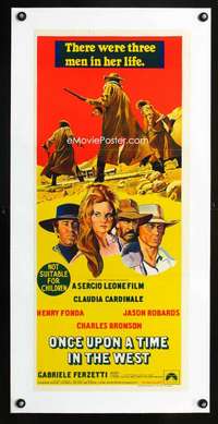 e123 ONCE UPON A TIME IN THE WEST linen Australian daybill movie poster '68