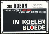 e355 IN COLD BLOOD linen Belgian movie poster '68 Truman Capote