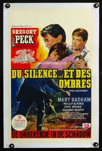 e381 TO KILL A MOCKINGBIRD linen Belgian movie poster '63 Gregory Peck