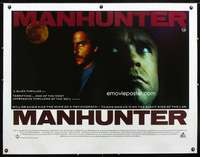 e093 MANHUNTER linen British quad movie poster '86 Hannibal Lector!