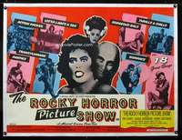 e097 ROCKY HORROR PICTURE SHOW linen British quad movie poster '75