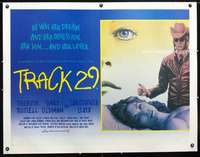 e105 TRACK 29 linen British quad movie poster '88 Nicholas Roeg