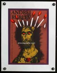 e175 ANDREI RUBLEV linen Czech movie poster R87 Tarkovsky, Zaissis art!