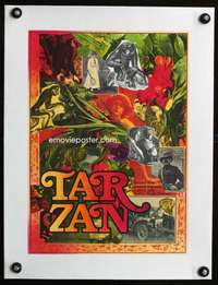 e184 GREYSTOKE linen Czech movie poster '83 Ziegler art of Tarzan!