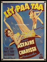 e429 BAND WAGON linen Danish movie poster '53 sexy Charisse by Gaston!
